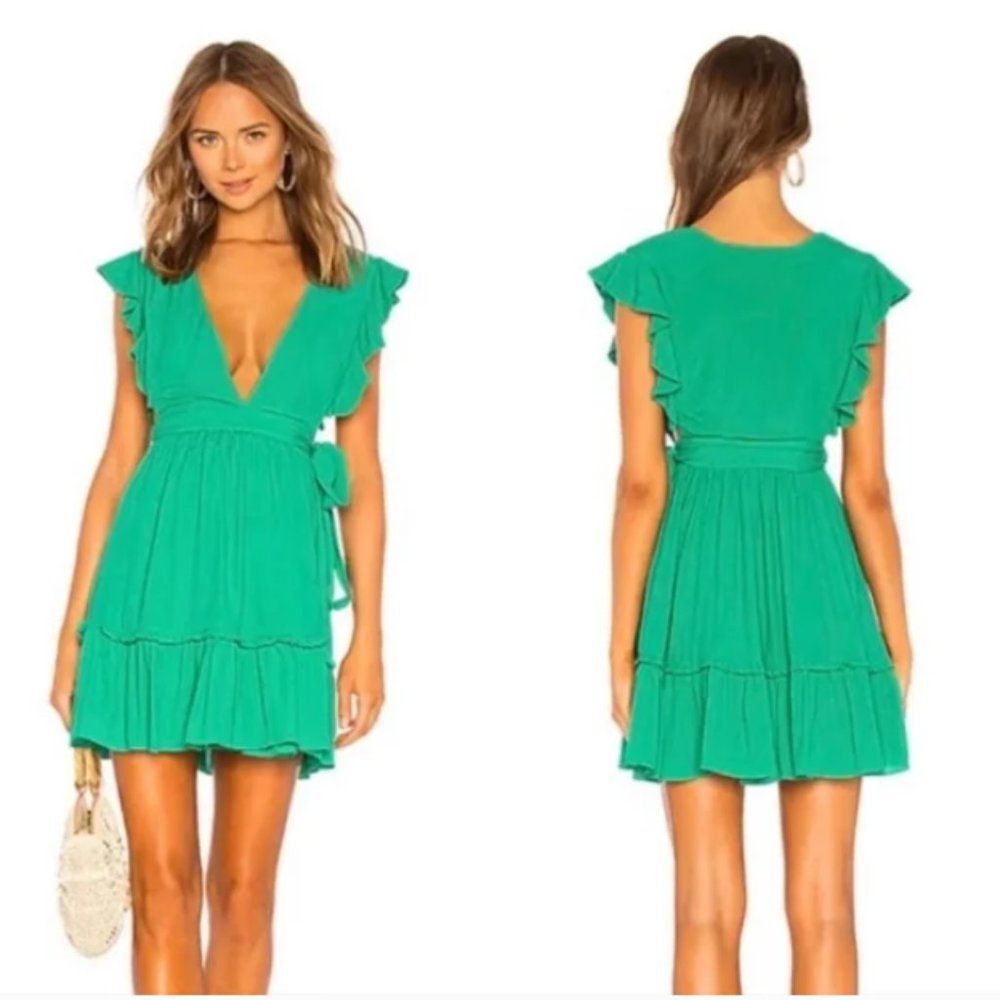 REVOLVE MAJORELLE Misty Dress in Kelly Green, Size XS